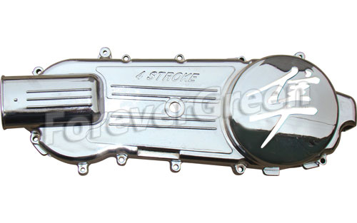 CH021C Chrome Left Cover (Hayabusa logo)